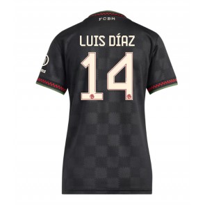 Lacne Ženy Futbalové dres Bayern Munich Luis Diaz #14 2025-26 Krátky Rukáv - Tretina